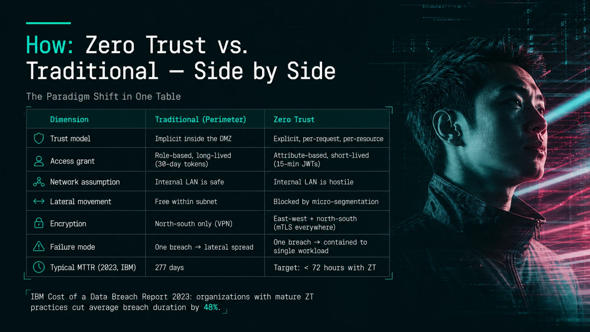 Slide sample: Comparison matrix
